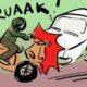 Kecelakaan lalu lintas terjadi di Jalan Raya Selabintana, Kilometer 3,5, Desa Warnasari, Kecamatan Sukabumi, pada Kamis pagi (14/8).