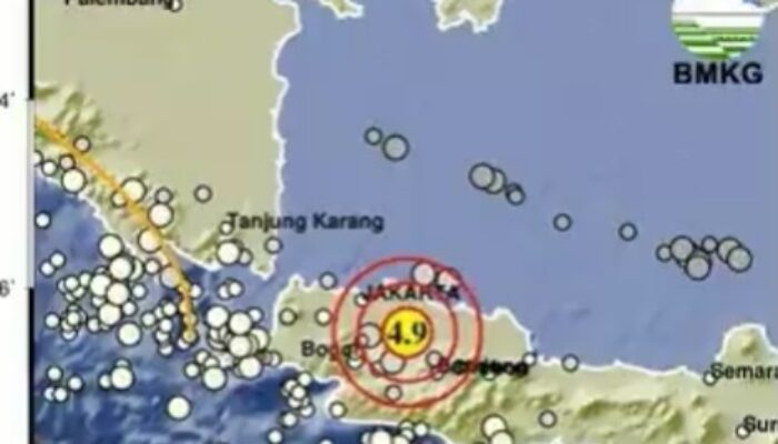 Gempa M 4,9 Guncang Bekasi, Getarannya Terasa di Jakarta dan Sukabumi, Warga Panik Keluar Gedung