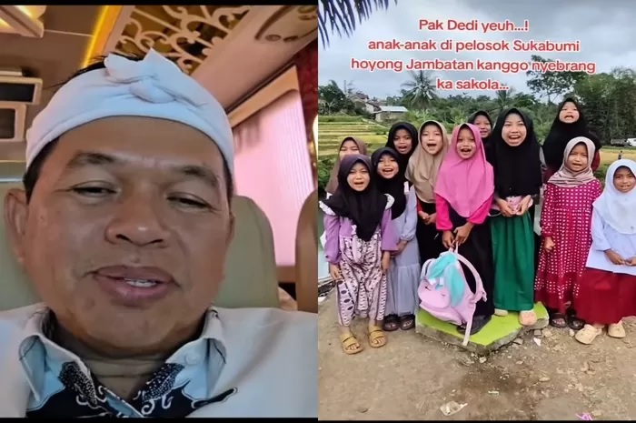 Gubernur Dedi Mulyadi menanggapi video anak-anak menyeberangi sungai dengan rakit.