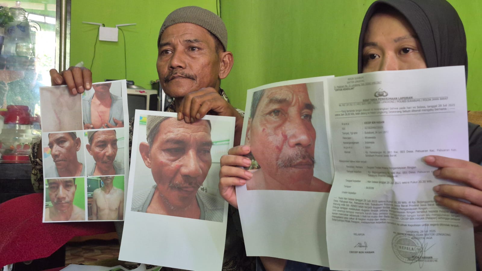Seorang aparatur sipil negara (ASN) berinisial S dilaporkan ke Polsek Lengkong, Kabupaten Sukabumi, Jawa Barat, atas dugaan penganiayaan terhadap warga bernama Cecep (53)