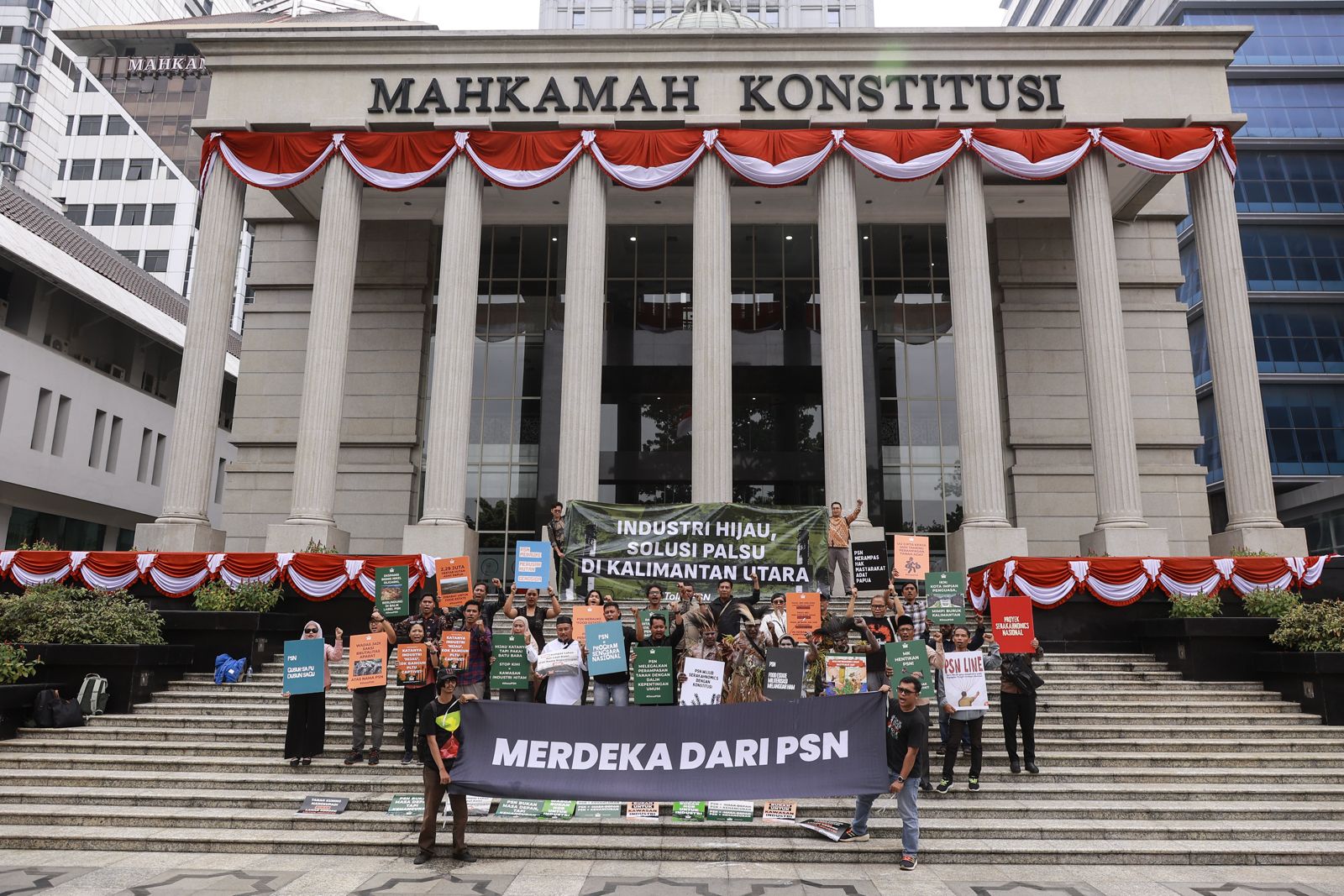 Koalisi GERAM PSN menegaskan bahwa judicial review ini bukan hanya soal pasal-pasal dalam UU Cipta Kerja