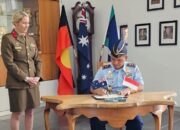 Gubernur Akademi Angkatan Udara (AAU), Marsekal Muda TNI Dr. Ir. Purwoko Aji Prabowo, M.M., M.D.S., melakukan kunjungan kehormatan ( courtesy call) kepada Duta Besar Republik Indonesia untuk Australia, H.E. Dr. Siswo Pramono, di Canberra, Jumat (15/8/2025).