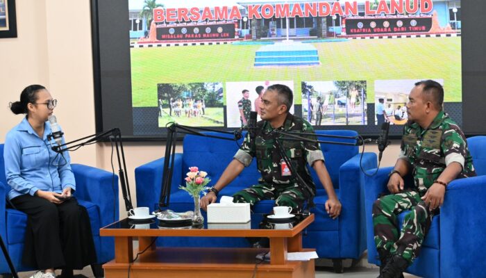 Danlanud J.A. Dimara Ajak Pemuda Papua Selatan Gabung TNI AU Lewat Podcast RRI Merauke
