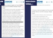 Saat Danone Diduga Hapus Diam-Diam Afiliasi dengan Israel dari Situs Resmi